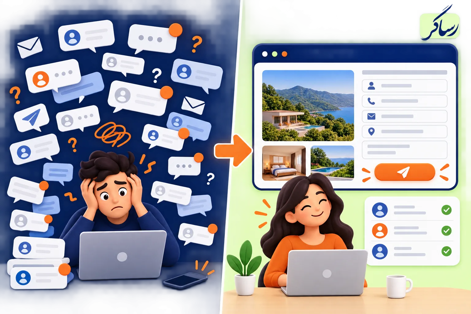مقایسه دایرکت پراکنده اینستاگرام با مسیر منظم سفارش در سایت