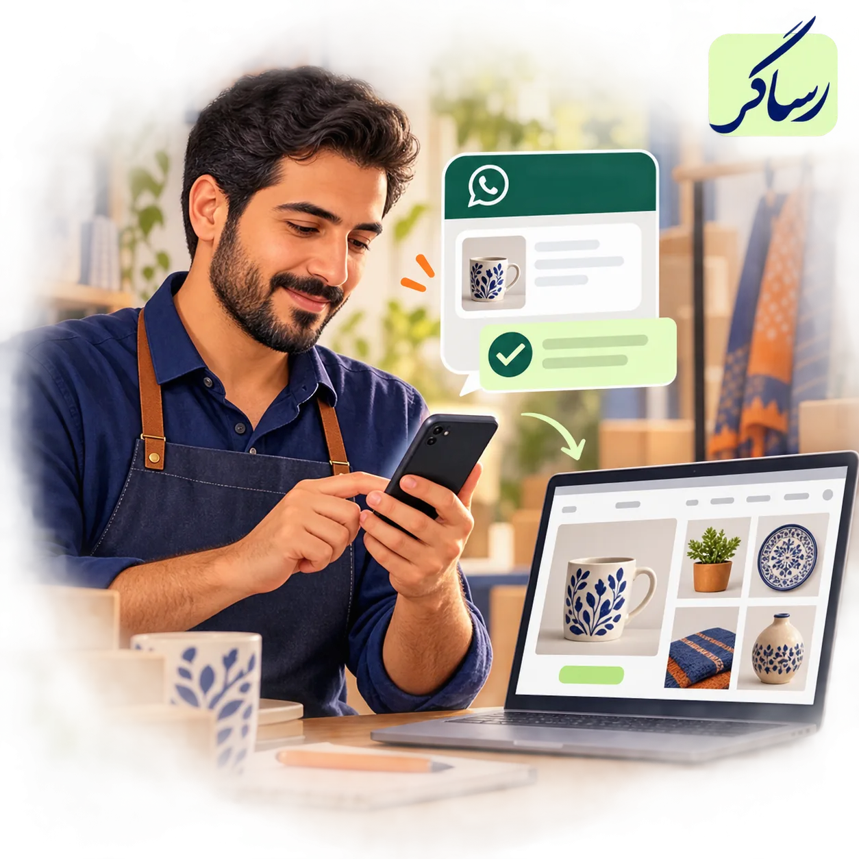 پاسخ به درخواست سفارش منظم در واتساپ کسب‌وکار