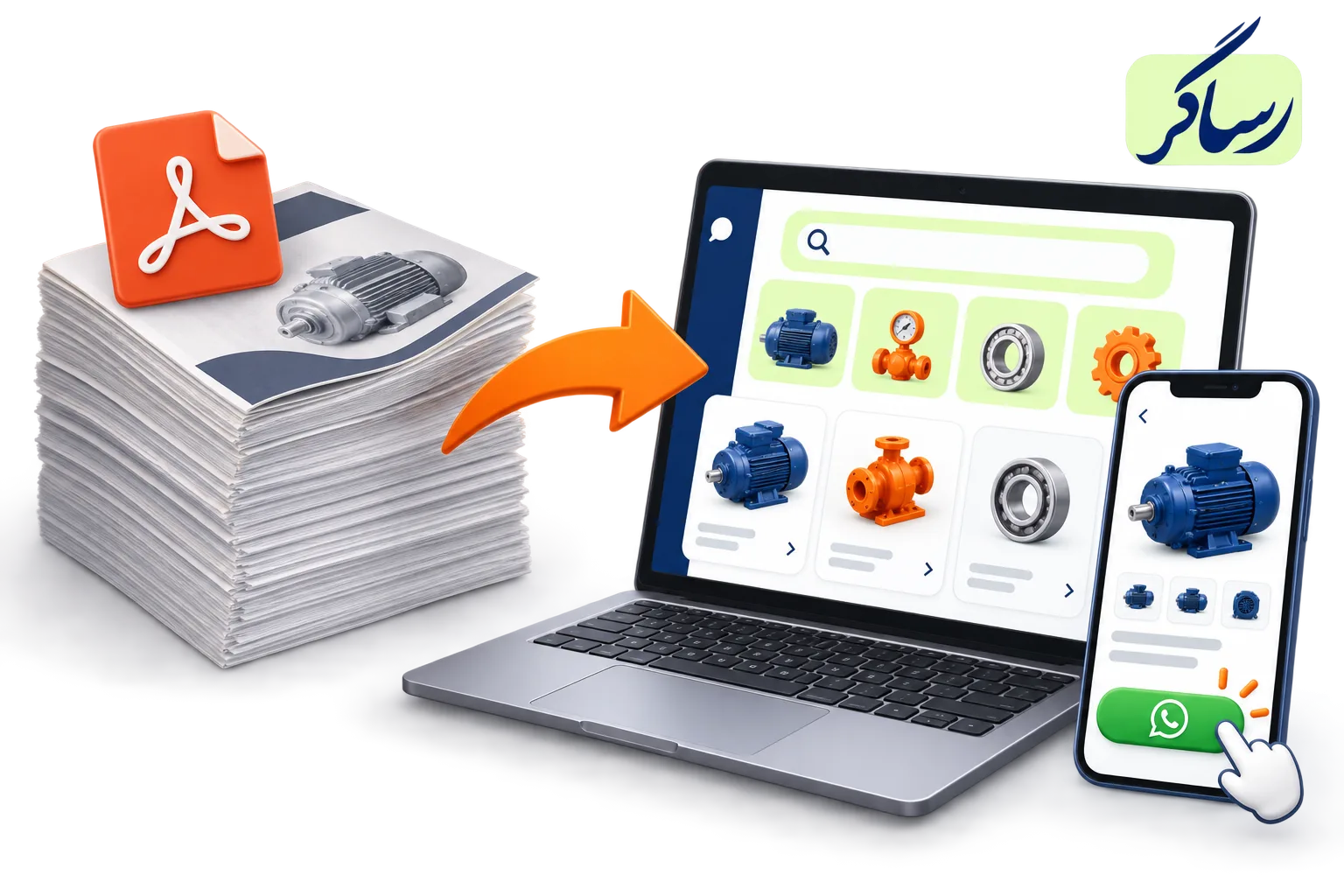 تبدیل کاتالوگ PDF به کاتالوگ آنلاین و مسیر استعلام