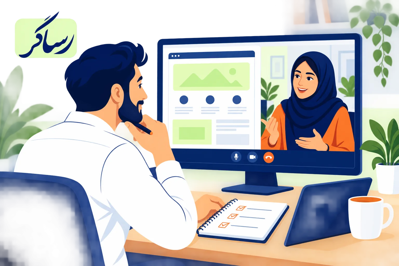 جلسه برنامهریزی طراحی سایت با صاحب کسبوکار