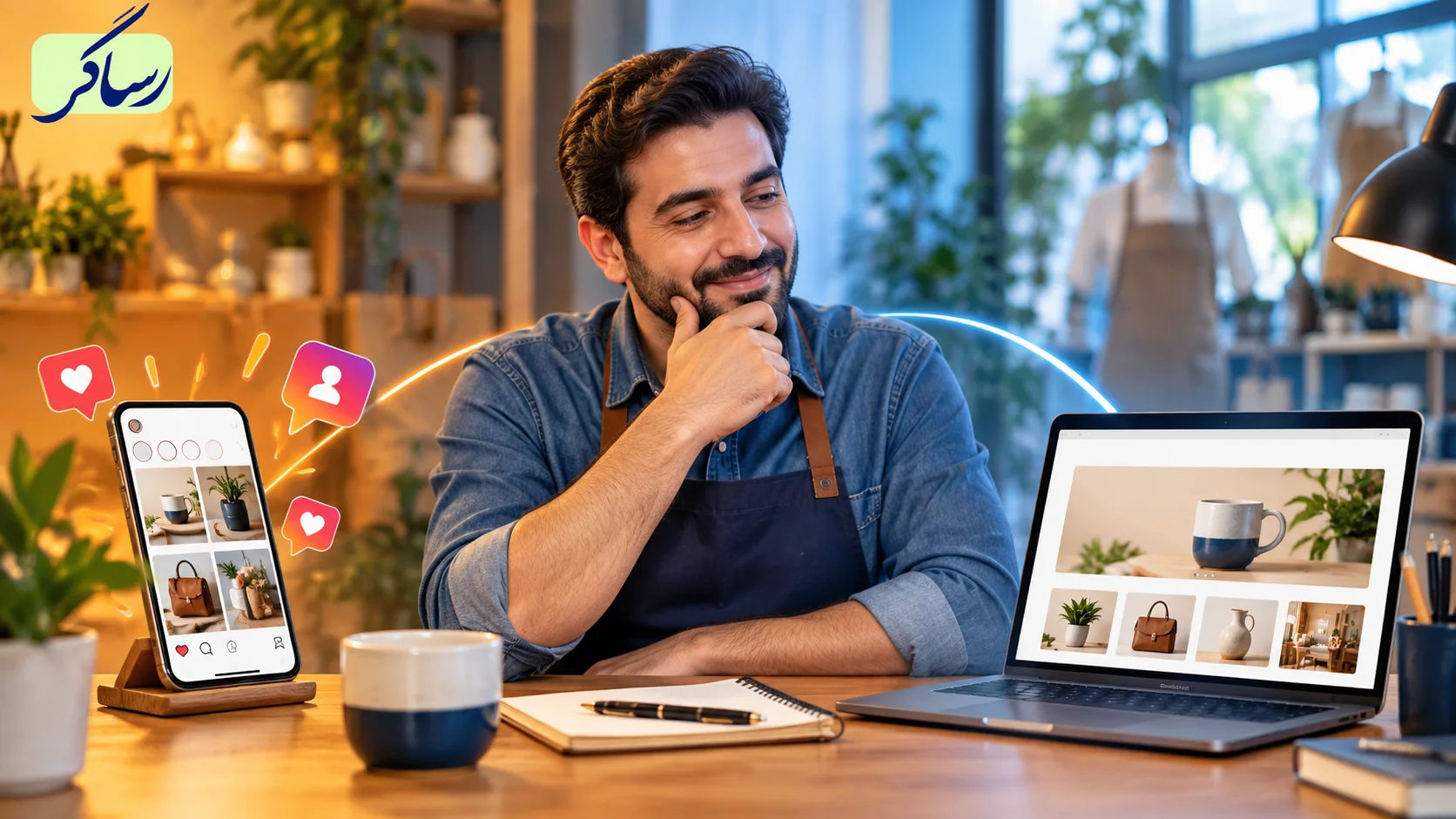 مقایسه سایت و اینستاگرام برای یک صاحب کسب‌وکار با هویت رساگر